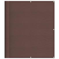 vidaXL Balkono pertvara, ruda, 120x800cm, 100% oksfordo poliesteris