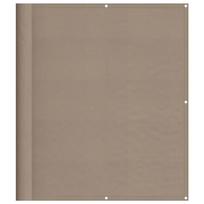 vidaXL Balkono pertvara, taupe, 120x800cm, 100% oksfordo poliesteris