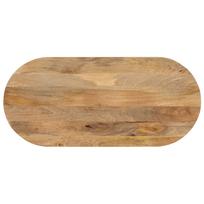 vidaXL Stalviršis, 100x40x3,8cm, mango medienos masyvas, ovalo formos