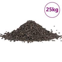 vidaXL Bazalto žvyras, juodos spalvos, 25kg, 5–8mm