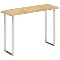 vidaXL Konsolinis staliukas su gyvu kraštu, 105x33x76cm, mango mediena