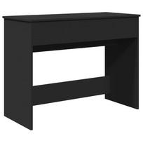 vidaXL Kosmetinis staliukas su veidrodžiu, juodas, 100x45x76cm
