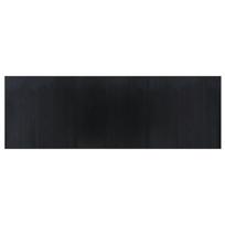 vidaXL Kilimas, juodos spalvos, 100x300cm, bambukas, stačiakampis