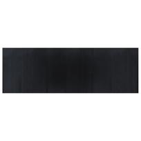 vidaXL Kilimas, juodos spalvos, 100x300cm, bambukas, stačiakampis