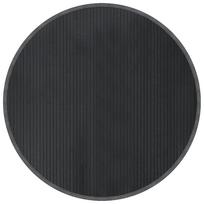 vidaXL Kilimas, pilkos spalvos, 100cm, bambukas, apskritas