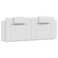 vidaXL Galvūgalio pagalvėlė, Viana, baltos spalvos, 152cm, dirbtinė oda