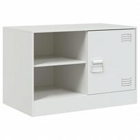 vidaXL Televizoriaus spintelė, baltos spalvos, 67x39x44cm, plienas