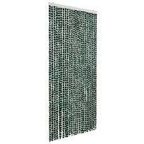 vidaXL Užuolaida nuo vabzdžių, žalia ir balta, 100x220cm, šenilis