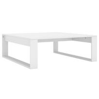 vidaXL Kavos staliukas, baltos spalvos, 100x100x35cm, apdirbta mediena