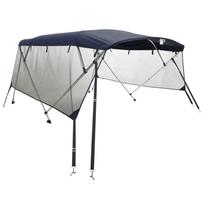 vidaXL Bimini viršaus stogelis su sienomis, 243x(185-198)x137cm