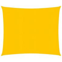 vidaXL Burė nuo saulės, geltonos spalvos, 4x4m, HDPE, 160g/m²