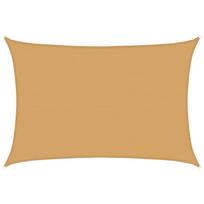 vidaXL Burė nuo saulės, smėlio, 5x7m, HDPE, 160g/m², stačiakampė