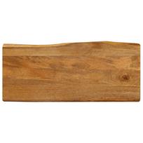 vidaXL Stalviršis, 80x40x2,5cm, mango medienos masyvas, su gyvu kraštu