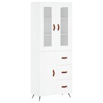 vidaXL Komoda, baltos spalvos, 69,5x34x180cm, apdirbta mediena