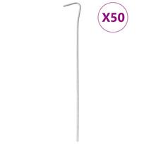 vidaXL Palapinės kaiščiai, 50vnt., 23cm, skersmuo 3mm, plienas