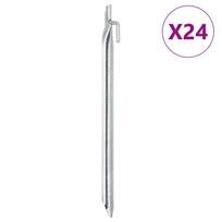 vidaXL Palapinės kaiščiai, 24vnt., 29,5cm, skersmuo 20mm, V forma