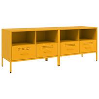 vidaXL TV spintelės, 2vnt., garstyčių, 68x39x50,5cm, plienas