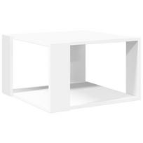 vidaXL Kavos staliukas, baltas, 51,5x51,5x30 cm, inžinerinė mediena