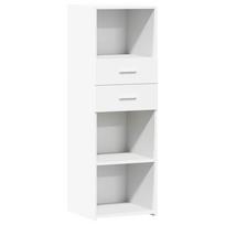 vidaXL Komoda, baltos spalvos, 40x42,5x124cm, apdirbta mediena