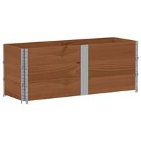 vidaXL Sodo lovelis, rudas, 150x50cm, pušies medienos masyvas