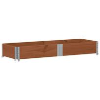 vidaXL Sodo lovelis, rudas, 150x50cm, pušies medienos masyvas