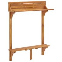 vidaXL Balkono baro staliukas, 90x37x122,5cm, akacijos masyvas