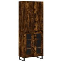vidaXL Komoda, dūminio ąžuolo spalvos, 69,5x34x180cm, apdirbta mediena