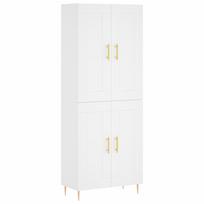 vidaXL Komoda, baltos spalvos, 69,5x34x180cm, apdirbta mediena