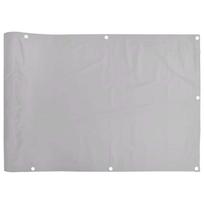 vidaXL Privatumo suteikianti balkono pertvara, pilka, 300x75cm, PVC