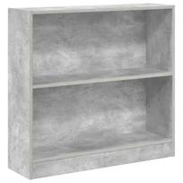 vidaXL Lentyna knygoms, betono pilkos spalvos, 80x24x75cm, MDP