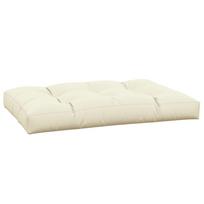 vidaXL Paletės pagalvėlė, kreminės spalvos, 120x80x12cm, audinys