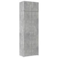 vidaXL Spintelė daiktams, betono, 70x42,5x225cm, apdirbta mediena