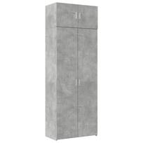 vidaXL Spintelė daiktams, betono, 80x42,5x225cm, apdirbta mediena
