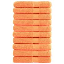 vidaXL Pirties rankšluosčiai SOLUND 10vnt. oranžiniai 80x200cm 600g/m²