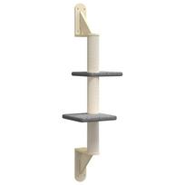 vidaXL Draskyklė katėms su draskymo stovu, tamsiai pilka, 108cm