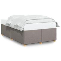 vidaXL Lovos rėmas be čiužinio, taupe, 120x190cm, audinys