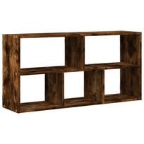 vidaXL Sieninė lentyna, dūminio ąžuolo, 100x25x50cm, apdirbta mediena