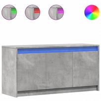 vidaXL Televizoriaus spintelė su LED, betono, 100x34x50cm, mediena