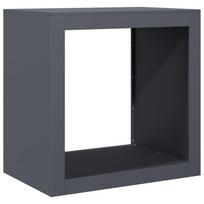 vidaXL Stovas malkoms, antracito spalvos, 60x40x60cm, plienas