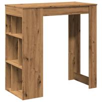 vidaXL Baro stalas su lentynomis, artisano, 102x50x103,5cm, mediena
