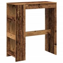 vidaXL Baro stalas su lentynomis, medienos, 90x40x103,5cm, mediena