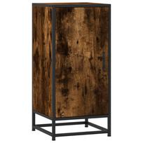 vidaXL Šoninė spintelė, dūminio ąžuolo, 35,5x35x76cm, mediena/metalas