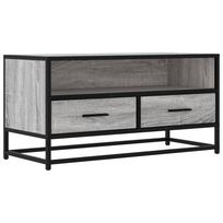 vidaXL Televizoriaus spintelė, pilka, 80x34,5x40cm, mediena ir metalas