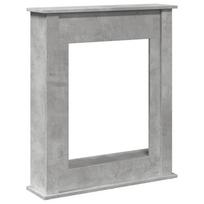 vidaXL Židinio apvadas, betono pilkas, 75x20x87,5cm, apdirbta mediena