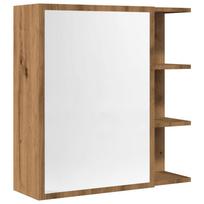 vidaXL Veidrodinė vonios spintelė, artisano, 62,5x20,5x64cm, mediena