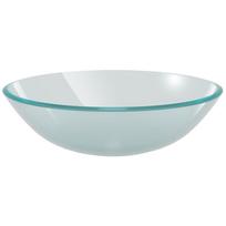 vidaXL Praustuvas iš grūdinto stiklo, 42 cm, matinis
