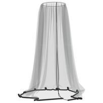 vidaXL Tinklelis nuo uodų skėčiui, juodas, Φ330x250cm, 220 tinklas
