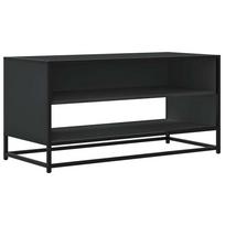 vidaXL Televizoriaus spintelė, juoda, 91x40x46cm, mediena ir metalas