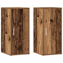 vidaXL Spintelės batams, 2vnt., sendintos medienos, 32x35x70cm, MDP