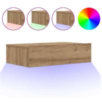 vidaXL Televizoriaus spintelė su LED, artisano, 60x35x15,5cm